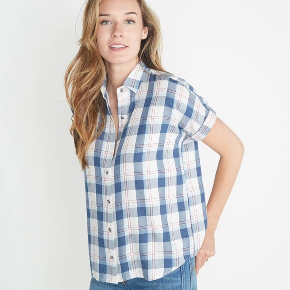 Marine Layer Tops - Marine Layer June Shortsleeve Button Down